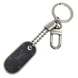 LOUIS VUITTON Louis Vuitton Monogram Eclipse Portocle Tab ID Keychain Keyring Bag Charm M63618 aq7407