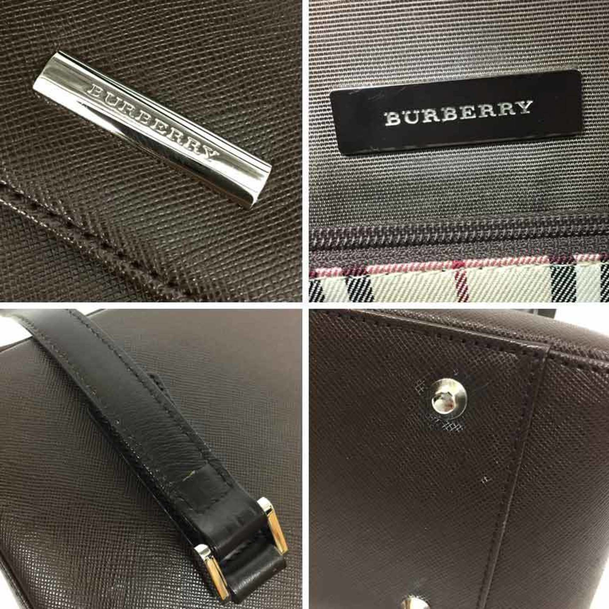 Burberry BURBERRY Shoulder Bag Leather Brown Women's aq8363