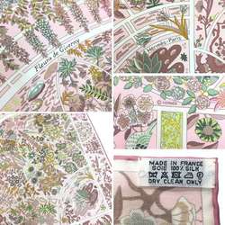 HERMES Scarf Muffler Carre 90 Fleurs de Giverny Flowers of 2017AW Light Pink (Rose Pale/Veil) 100% Silk Hermes aq6855