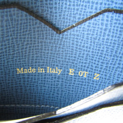 Valextra V8L38 Men's Leather Wallet (bi-fold) Blue
