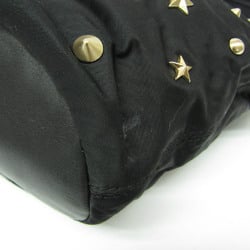 Givenchy Nightingale Star Studs Women's Leather,Nylon Handbag,Shoulder Bag Black