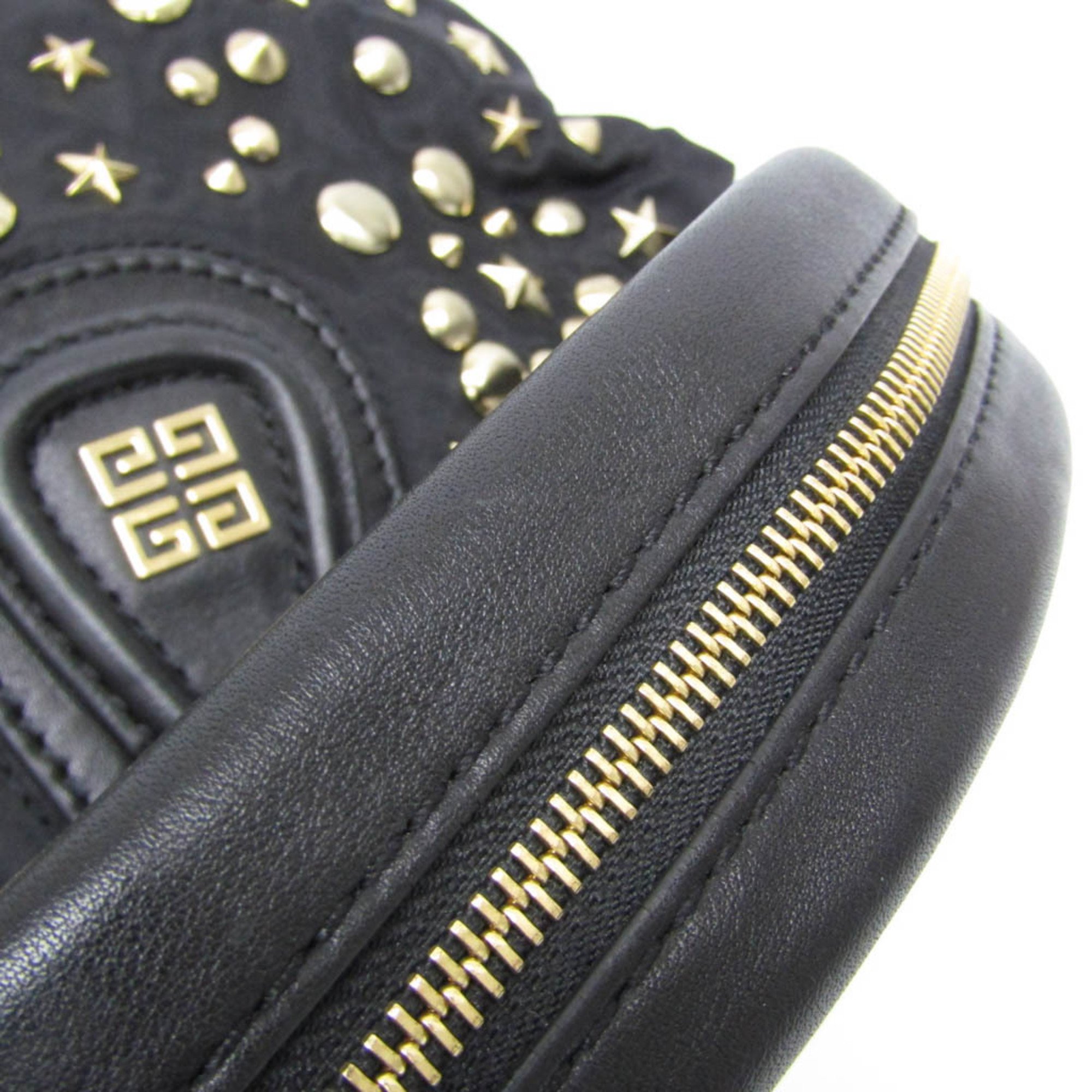 Givenchy Nightingale Star Studs Women's Leather,Nylon Handbag,Shoulder Bag Black