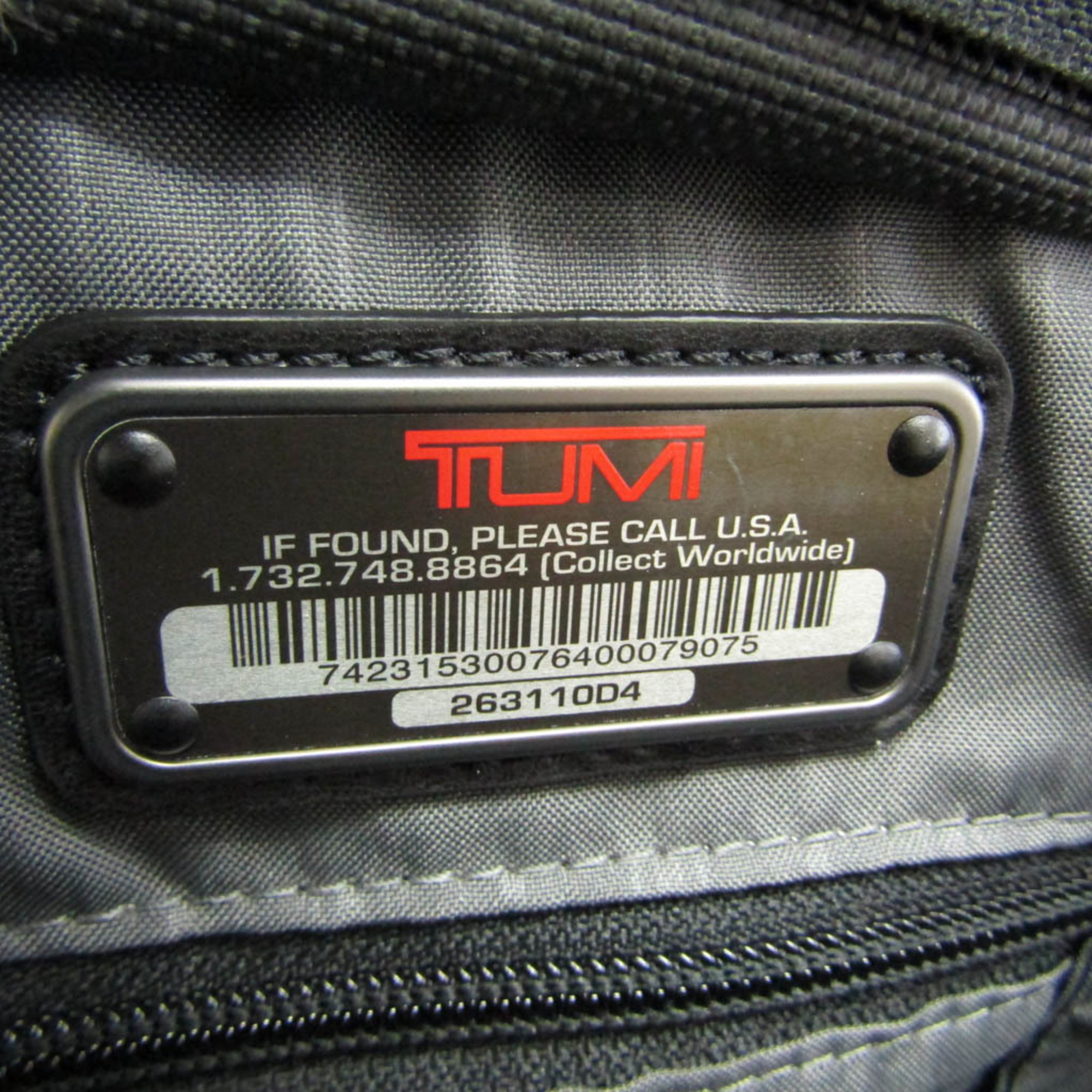 Tumi Slim Deluxe Portfolio 263110 D4 Men's Nylon Canvas Briefcase,Laptop Bag,Shoulder Bag Black