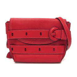 J&M Davidson THE BELT BAG 1813N Women's Leather Shoulder Bag Red Color