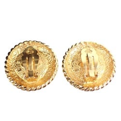 Chanel engraved GP gold earrings