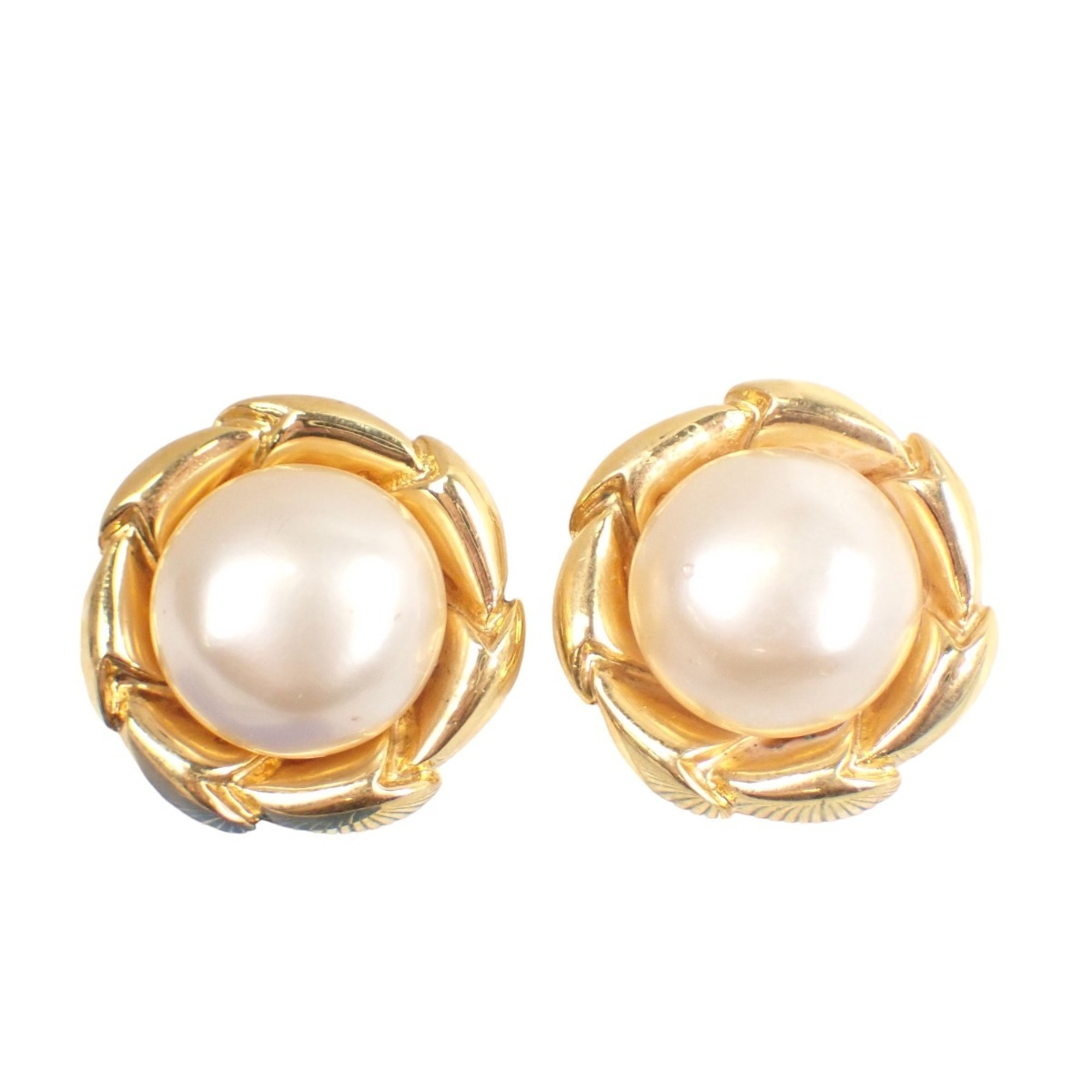 Chanel GP 93P gold earrings