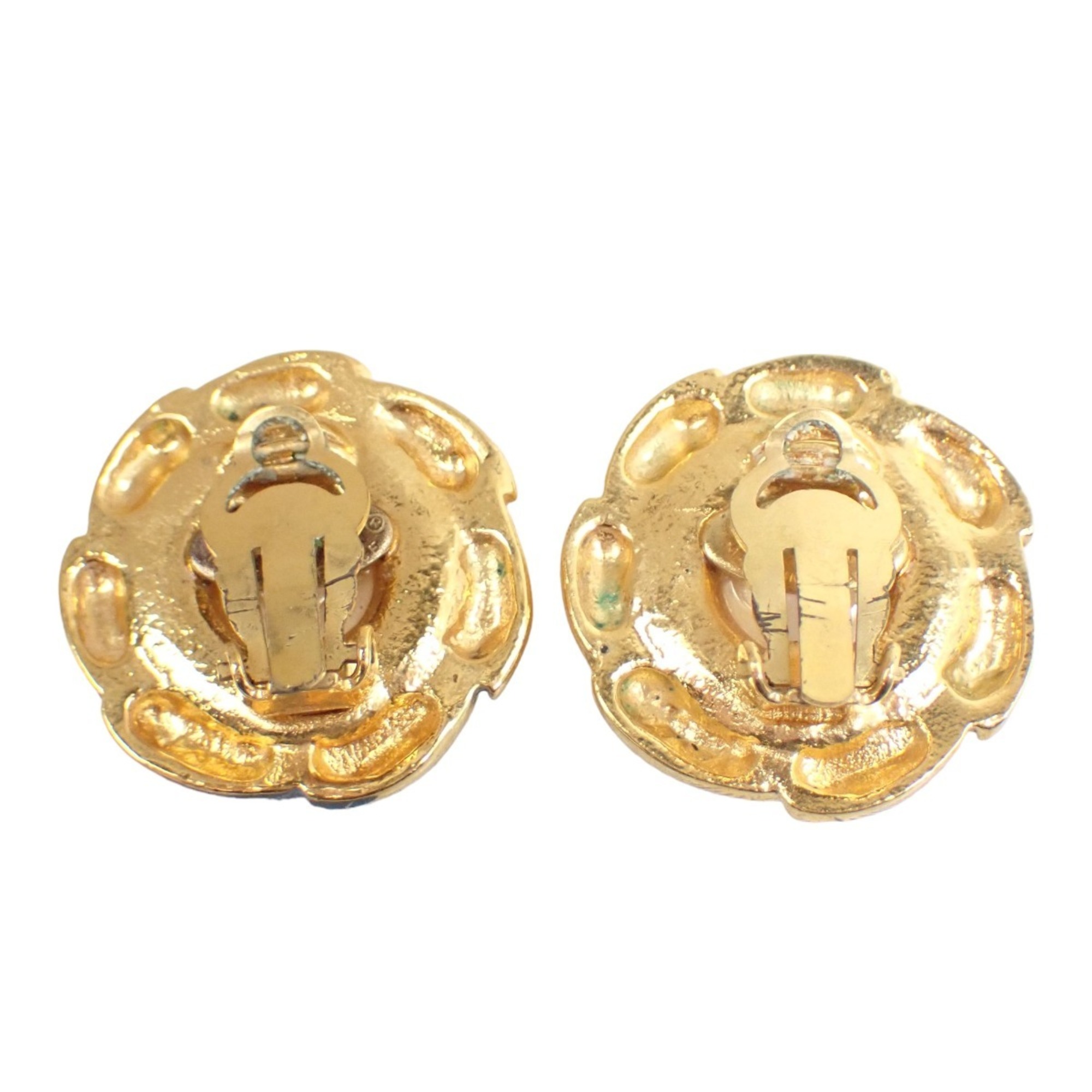 Chanel GP 93P gold earrings