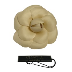 Chanel Camellia Corsage Beige Brooch