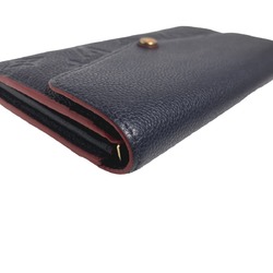 Louis Vuitton Portefeuille Sarah Empreinte Coin Purse with Card Case M62125 Marine Rouge Long Wallet