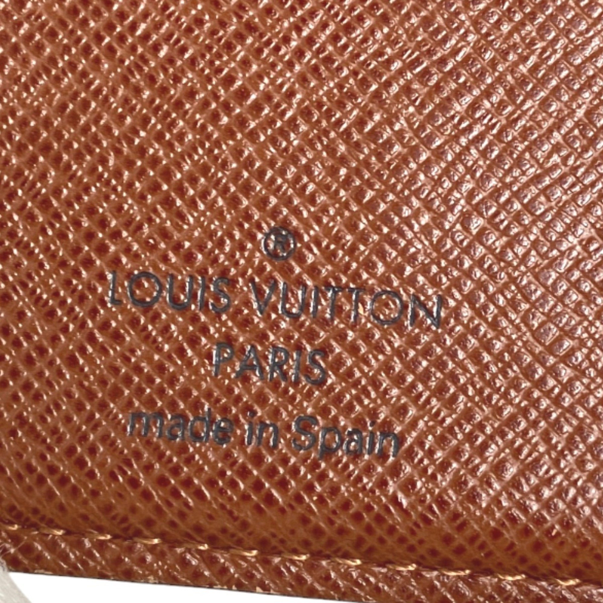 Louis Vuitton Card Pocket Clasp Wallet Monogram Porte Monet Bier Vienois M61663 Brown Bifold