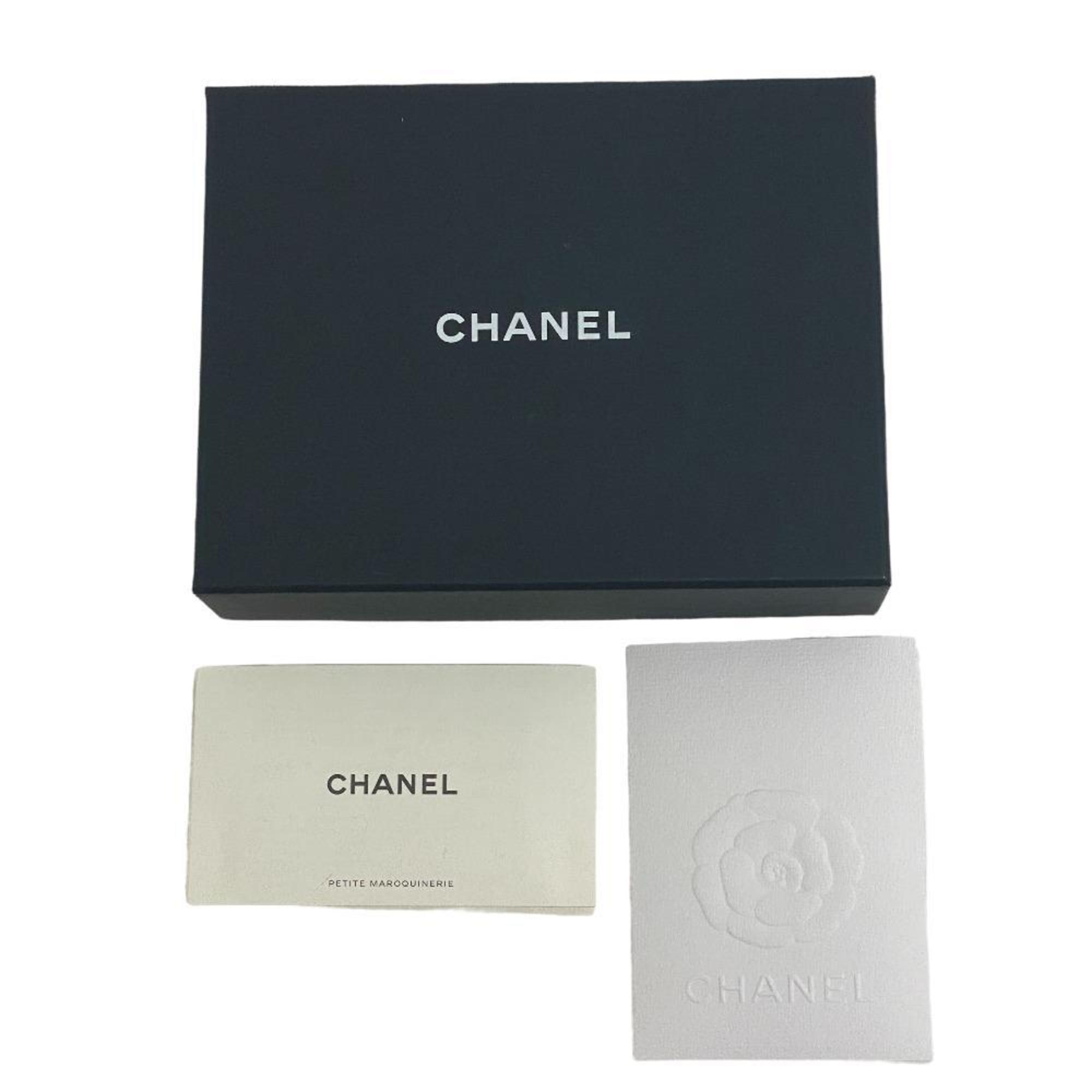 CHANEL Cocomark Compact Wallet Trifold Black Ladies