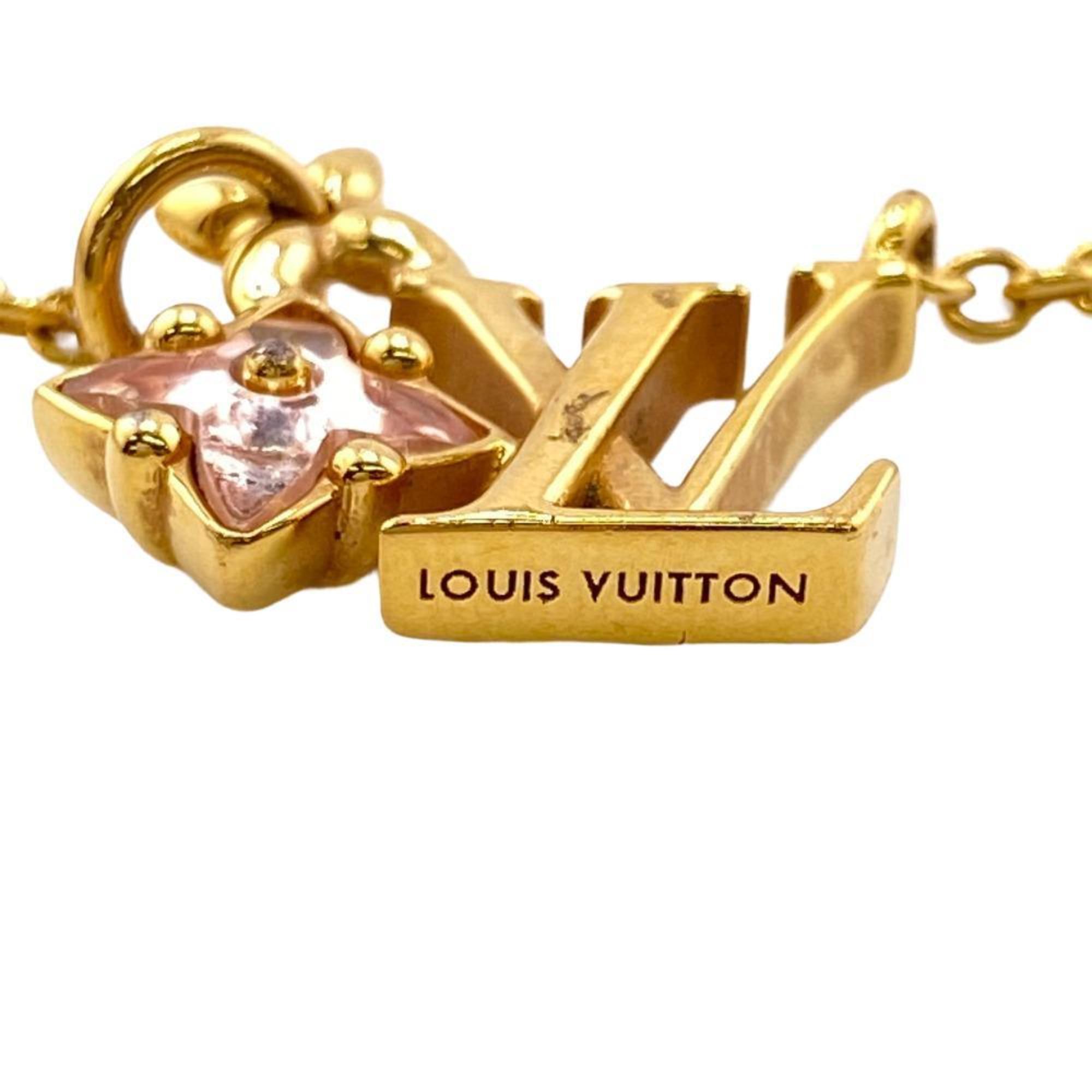 LOUIS VUITTON M00783 Corrier Lulgram Necklace Gold Women's