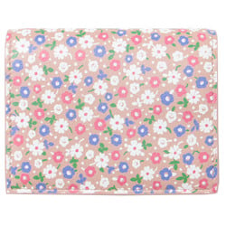 Miu Miu MIU Wallet Pink FREE Bifold Folding Floral Pattern Flower Print Leather Cowhide Girly Feminine