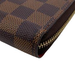 LOUIS VUITTON N60145 Color Com Pattern Zippy Wallet Round Zipper Damier Long Brown Women's