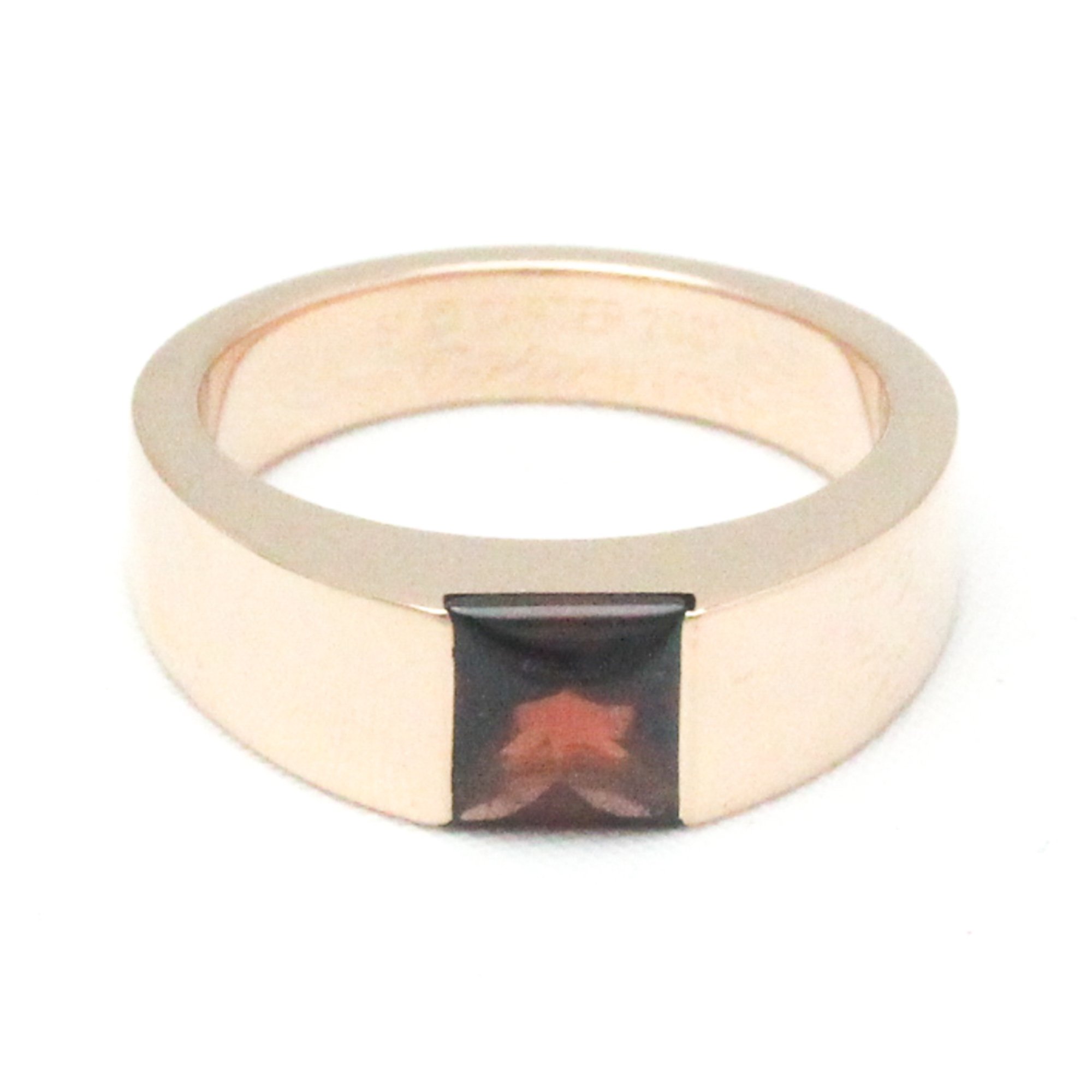 Cartier Tank Ring Pink Gold (18K) Fashion Garnet Band Ring Pink Gold