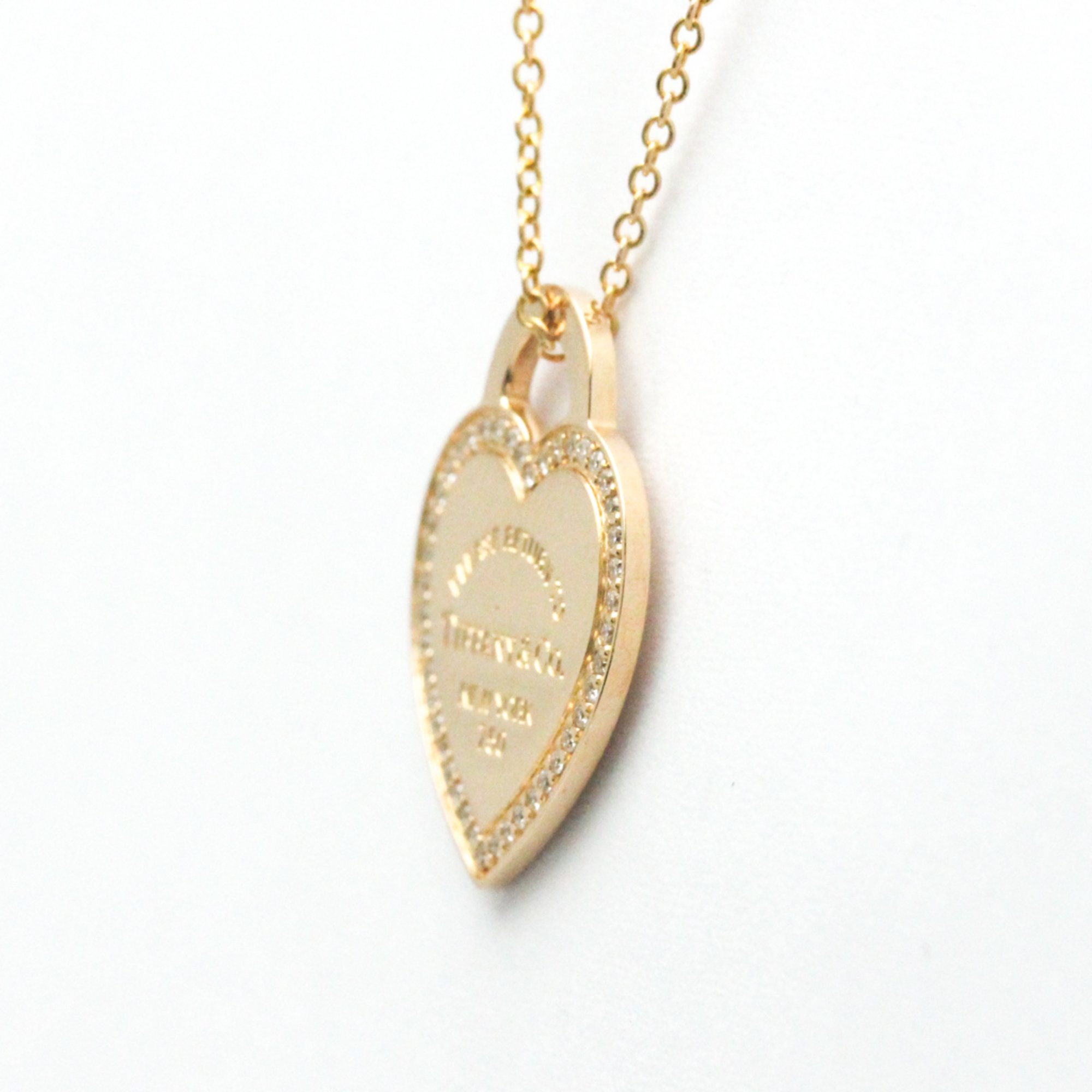 Tiffany Return To Tiffany Pink Gold (18K) Diamond Men,Women Fashion Pendant Necklace (Pink Gold)