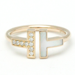 Tiffany T Wire Ring Pink Gold (18K) Fashion Diamond,Shell Band Ring Pink Gold