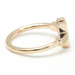 Tiffany T Wire Ring Pink Gold (18K) Fashion Diamond,Shell Band Ring Pink Gold