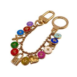 LOUIS VUITTON M65381 Portocle Bastille Bag Charm Key Ring Gold Ladies
