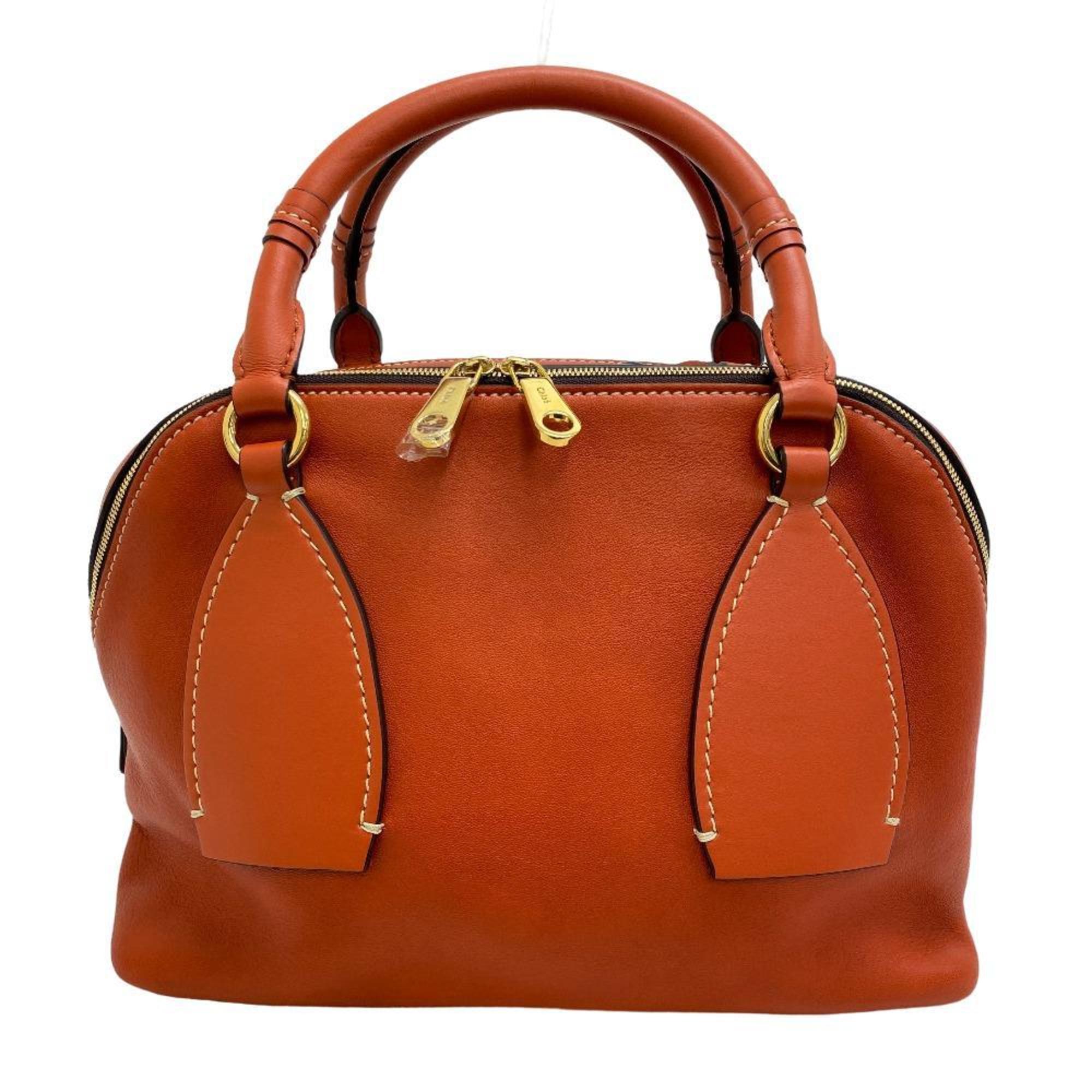 Chloé Chloe 2WAY Shoulder Bag Dahlia Handbag Orange Ladies