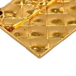 CHANEL Chanel Matelasse Bag Motif Coco Mark Brooch Gold Men's Women's