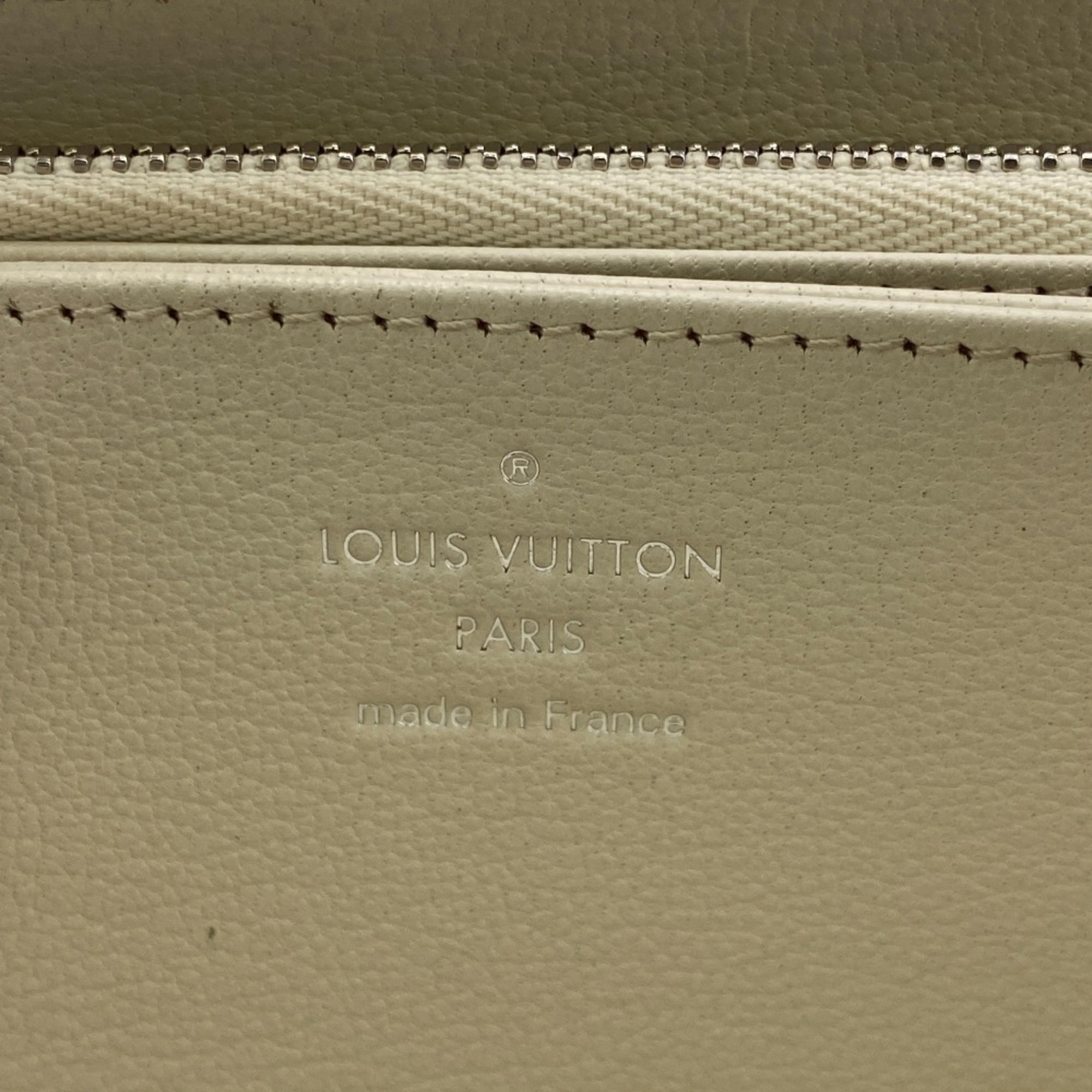 LOUIS VUITTON N97773 Zippy Wallet Round Zipper Monogram Long White Men Women