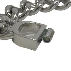 Christian Dior Dior ICON CD Chain Link Necklace Silver Women's