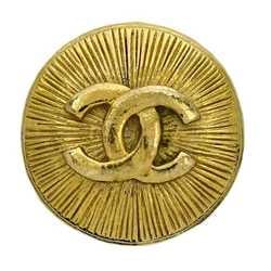 CHANEL Brooch Gold Coco Mark GP Pin Ladies Golden Fashionable Men's
