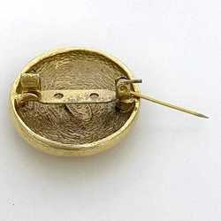 CHANEL Brooch Gold Coco Mark GP Pin Ladies Golden Fashionable Men's