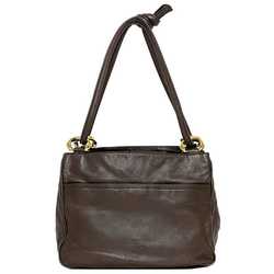 LOEWE Shoulder Bag Brown Anagram Leather Nappa Ladies