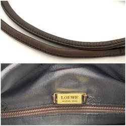 LOEWE Shoulder Bag Brown Anagram Leather Nappa Ladies