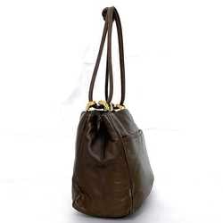 LOEWE Shoulder Bag Brown Anagram Leather Nappa Ladies