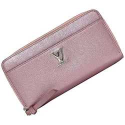 Louis Vuitton Round Long Wallet Zippy Lock Me Crystal Rose M69812 Calf Leather UB3240 LOUIS VUITTON LV Grain Day Limited