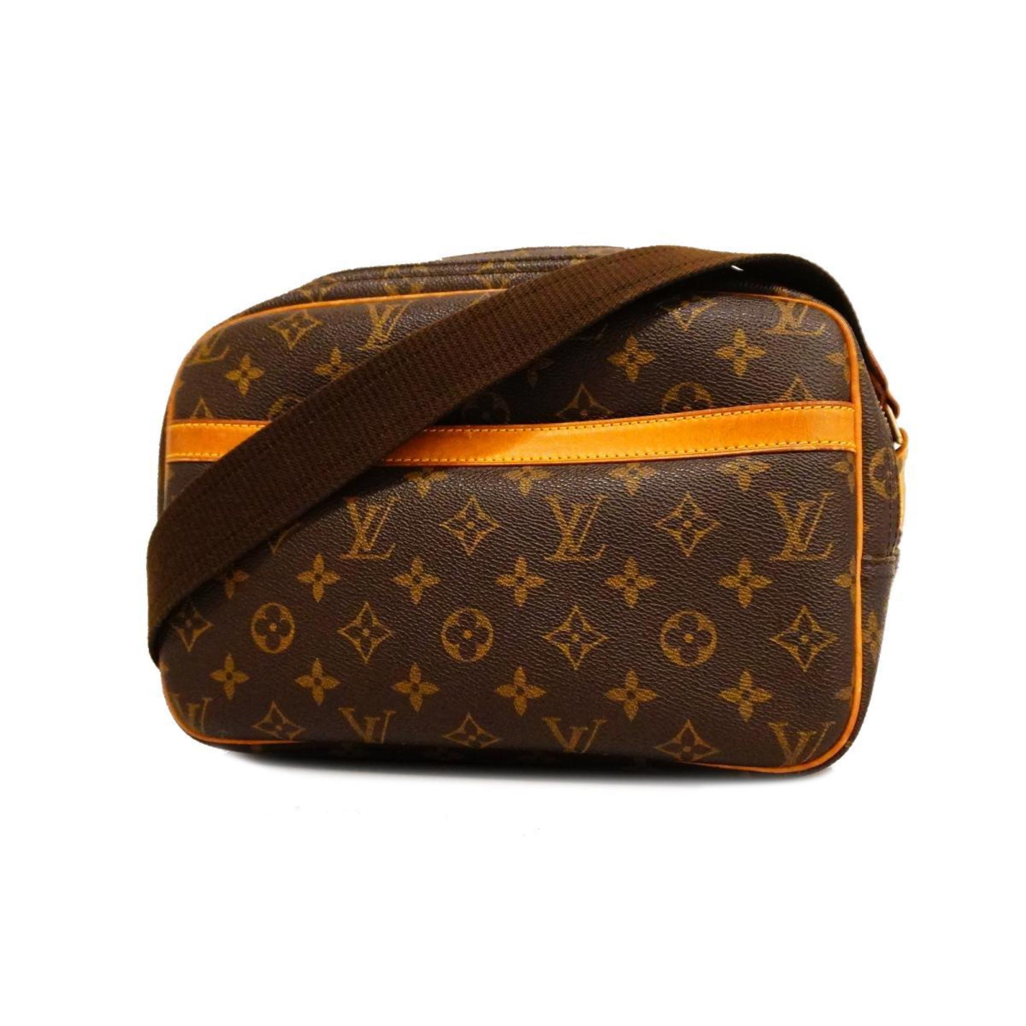 Louis Vuitton Shoulder Bag Monogram Reporter PM M45254 Brown Men's