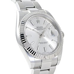 Rolex Datejust 41 126334 Silver/Bar Dial Watch Men's