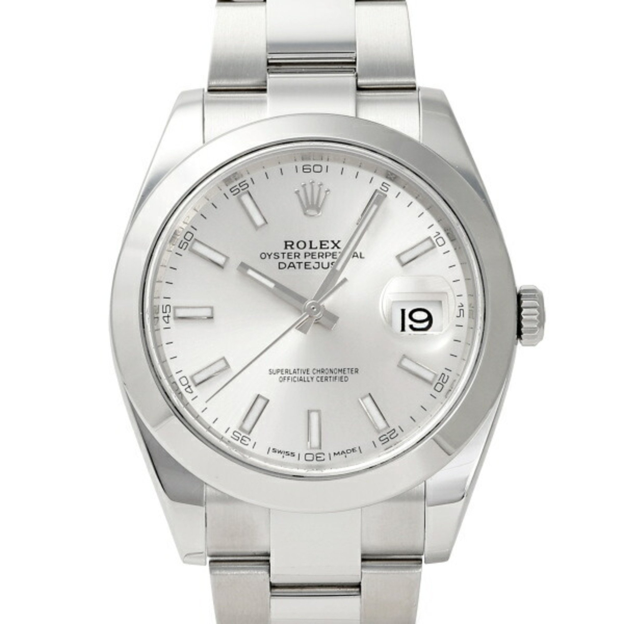 Rolex Datejust 41 126300 Silver Dial Watch Men's