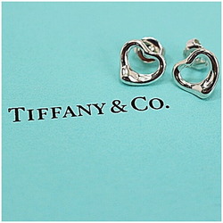 Tiffany earrings open heart silver 925 TIFFANY&Co ladies