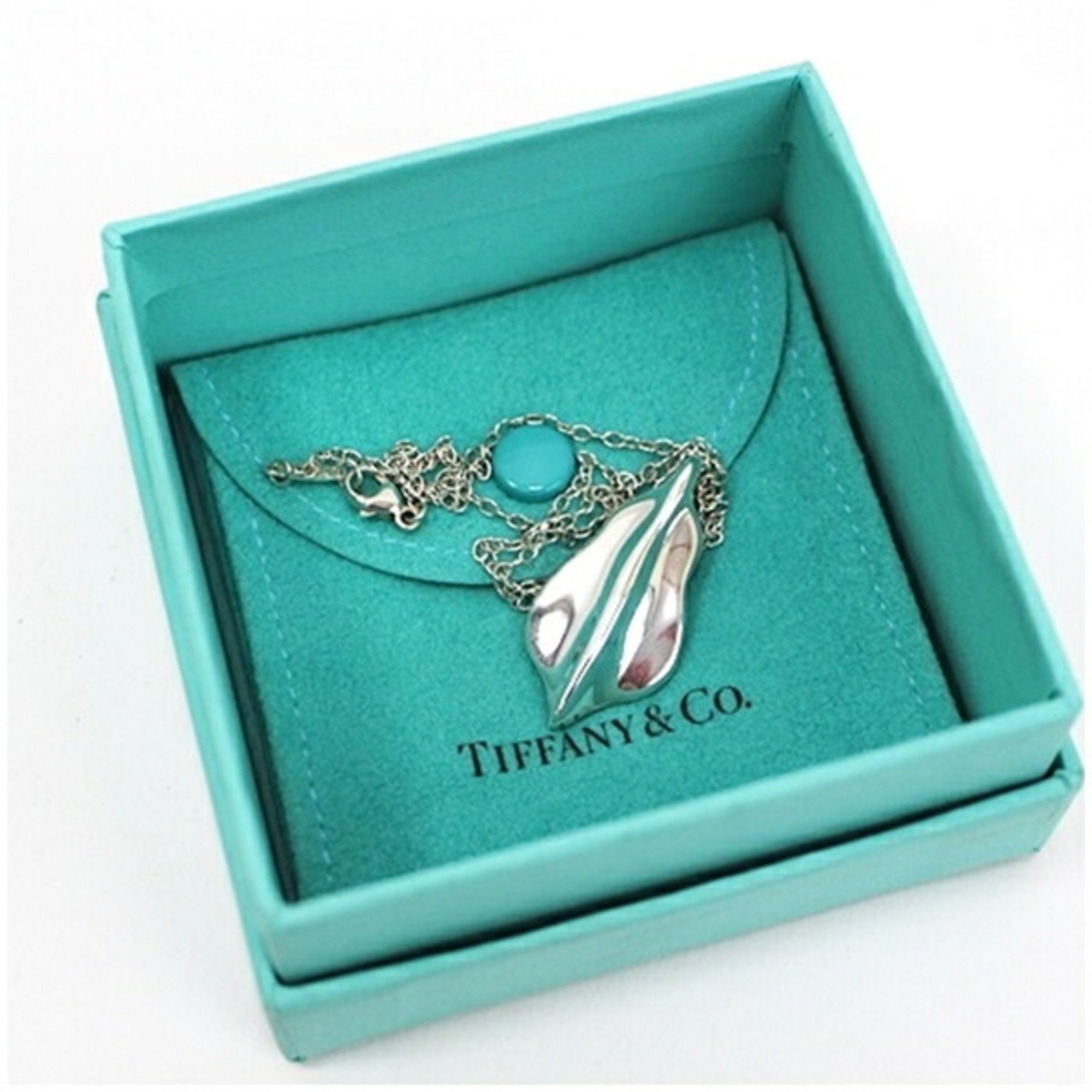 Tiffany Necklace Leaf Silver 925 TIFFANY&Co Women's Pendant