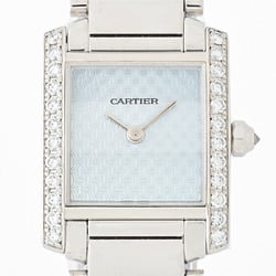 Cartier Tank Française SM Watch WE101953 750(K18WG) Diamond Quartz