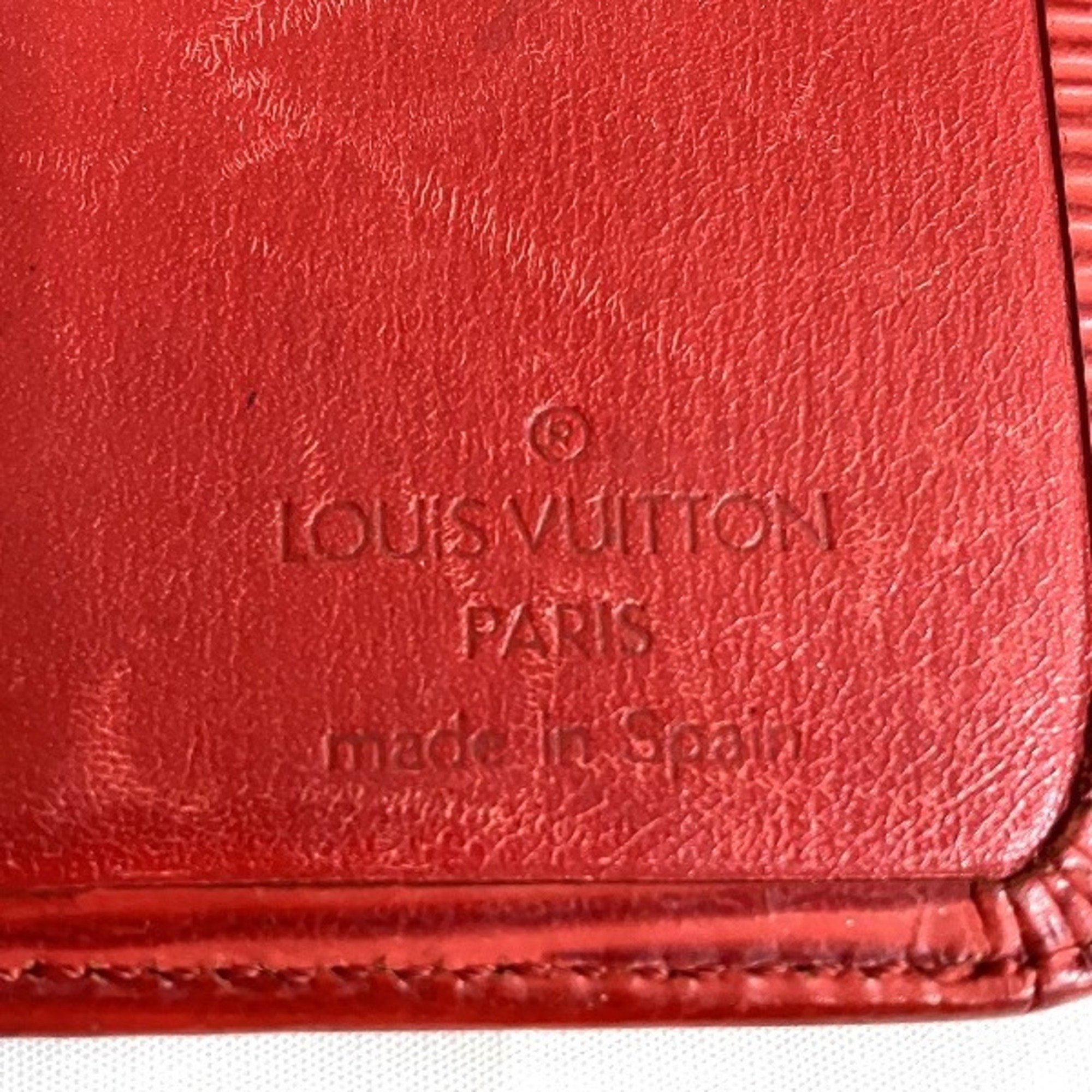 Louis Vuitton Epi Porte Bier 6 Cult Credit M63317 Billfold Bifold Wallet Men's Women's