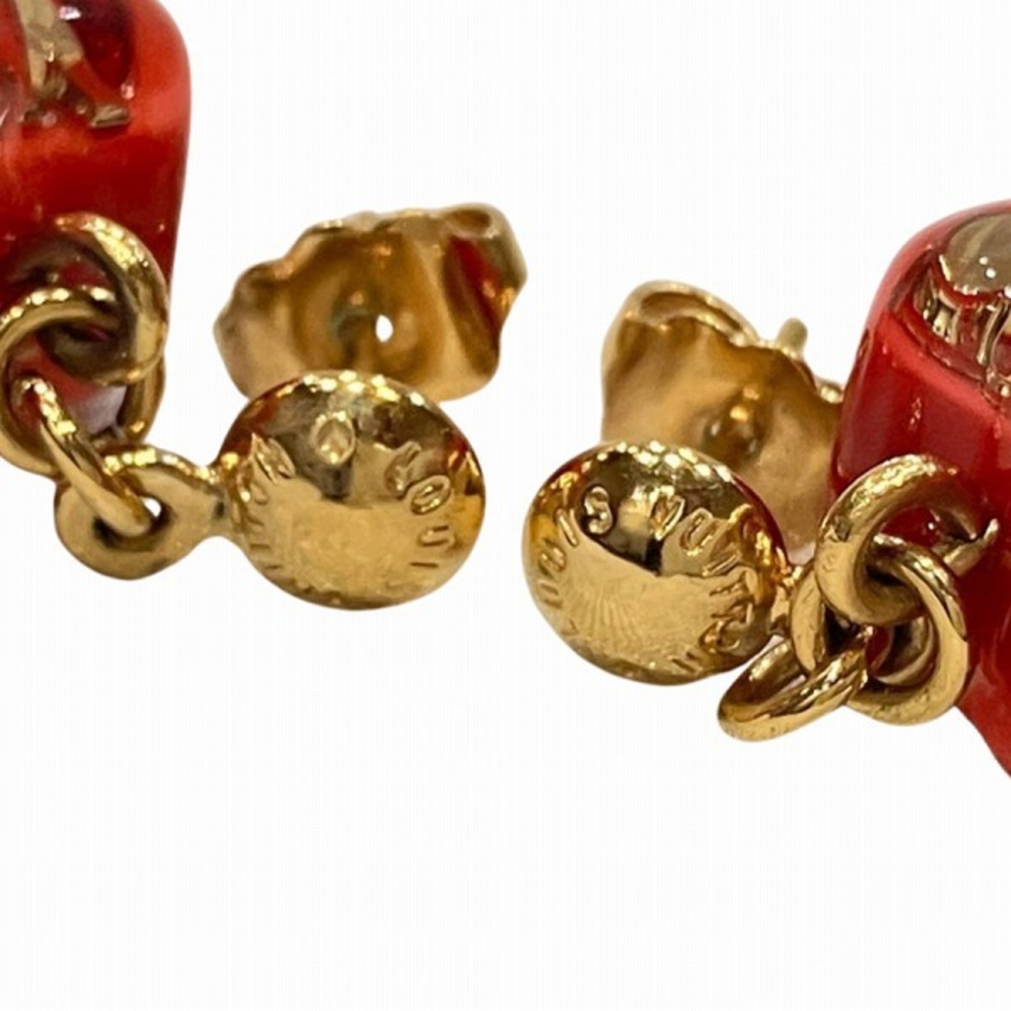 Louis Vuitton Boucle d'Ereille Cool Unclusion M66082 Heart Brand Accessories Earrings Women's