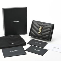 Saint Laurent Monogram Wallet 668290 Grained Poudre Embossed Leather