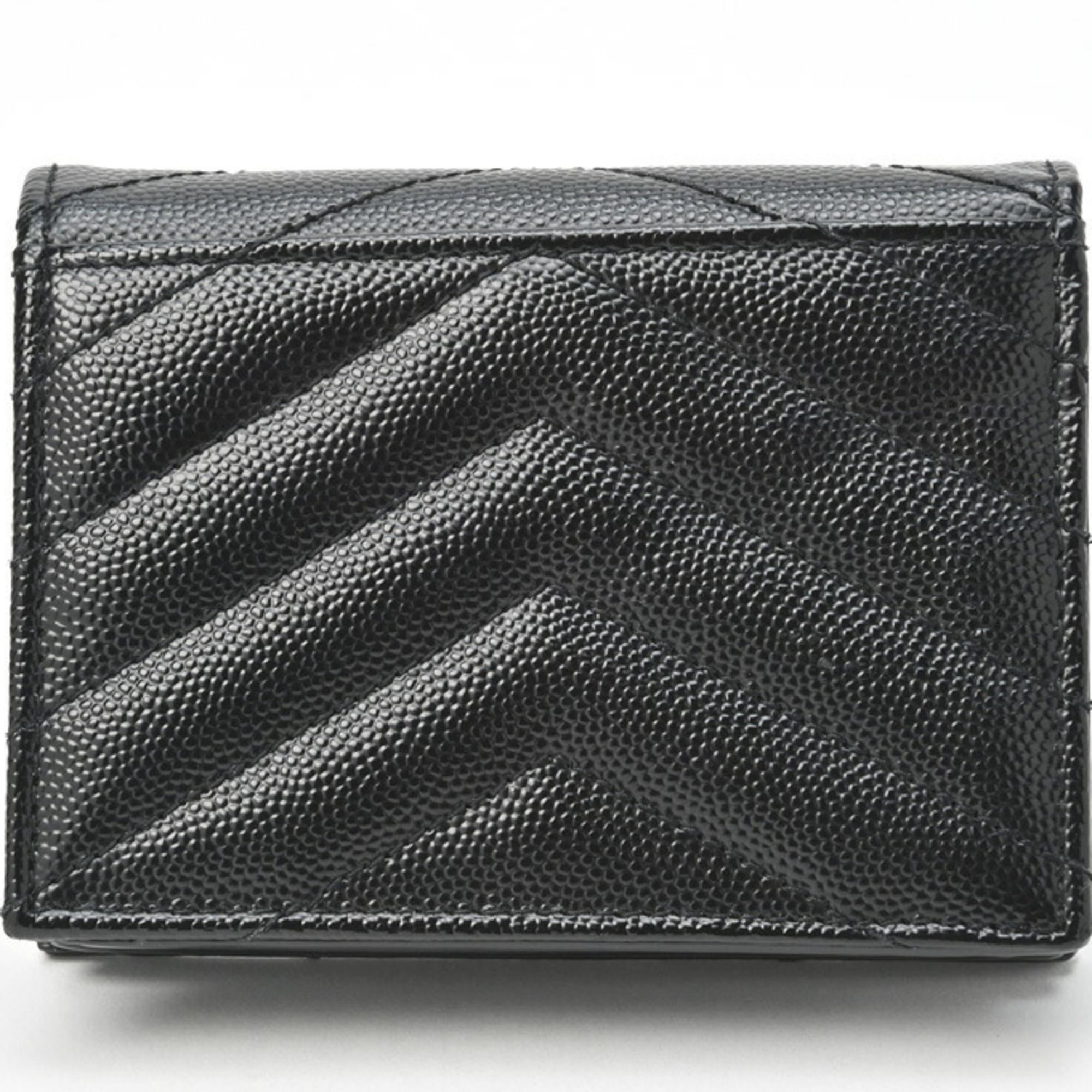 Saint Laurent Monogram Wallet 668290 Grained Poudre Embossed Leather