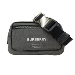 Jaguar Burberry BURBERRY Men's London Body Bag Waist Jacquard Black