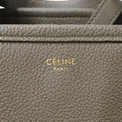 CELINE Women's Handbag Shoulder Bag 2way Leather Small Fold Cover Greige Beige