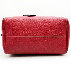 LOUIS VUITTON Speedy Bandouliere 25 Monogram Empreinte Handbag Boston Bag Red Leather Ladies M44145 USED