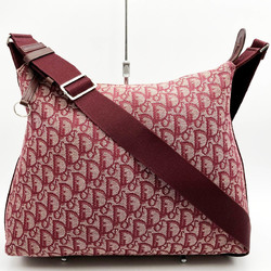 Christian Dior Trotter Shoulder Bag Crossbody Red Canvas Ladies BO B 0043 USED