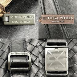BOTTEGA VENETA Intrecciato Backpack Daypack Black Leather Ladies Men's Fashion USED