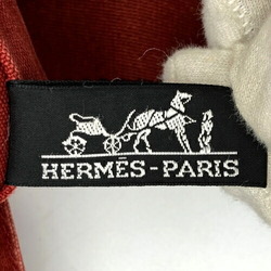 HERMES Hermes Tote Bag Handbag Fool Toe Cabas Vertical Cotton Canvas Red Ladies