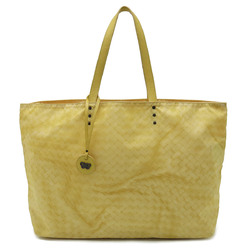 BOTTEGA VENETA Bottega Veneta Intreccio Lusion Tote Bag Handbag Nylon Leather Yellow